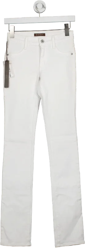 Mid-rise straight jeans for versatile daily outfits -James Jeans White Hunter Straight Leg Jeans BNWT W24