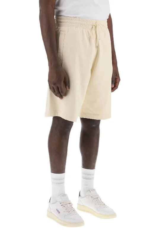 Classic black shorts for men with versatile design for any casual or formal setting-Maison kitsune "oversized sporty bermuda shorts with bold