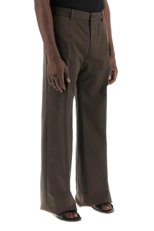 Stretch corduroy pants for cozy fall fashion -Dolce & gabbana tailored cotton trousers for men