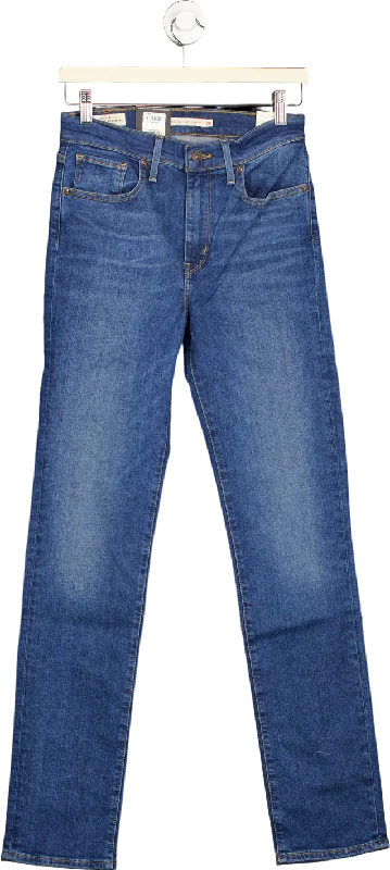 Relaxed fit straight jeans for ultimate comfort -Levi's Blue 724 High-Rise Slim Straight Jeans W28