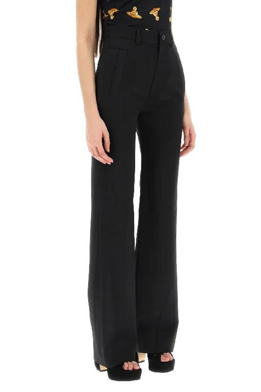 Lightweight linen pants for beach vacation style -ray trousers in wool serge