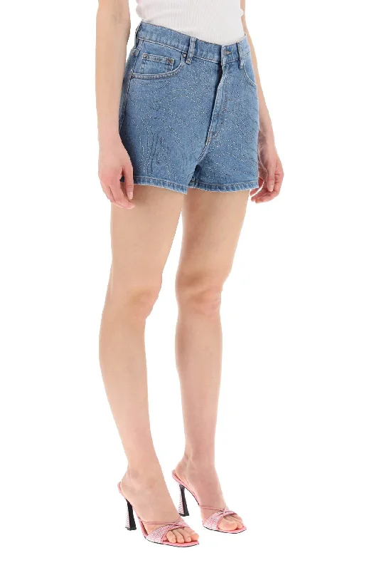 Lightweight chino shorts for men with a polished and casual appearance-denim shorts with rhinestone