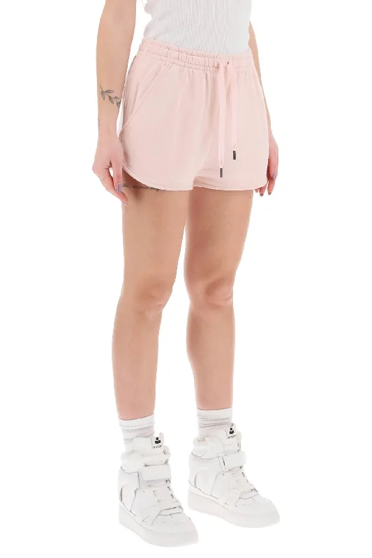 Comfortable denim shorts for women with a vintage fit and frayed hems for a laid-back look-mifa sports shorts with flocked logo