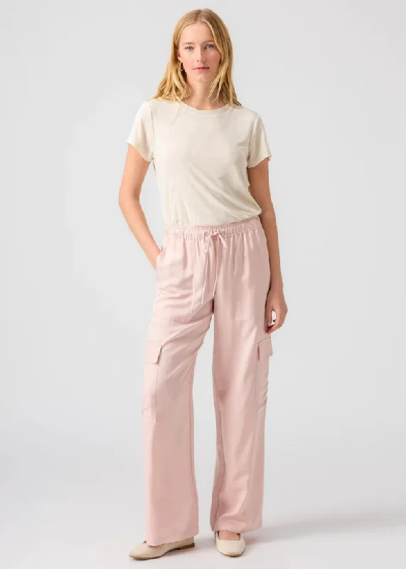 Premium dark straight jeans for evening elegance -Sanctuary Soft Track Pant - Rose Smoke- ***FINAL SALE***