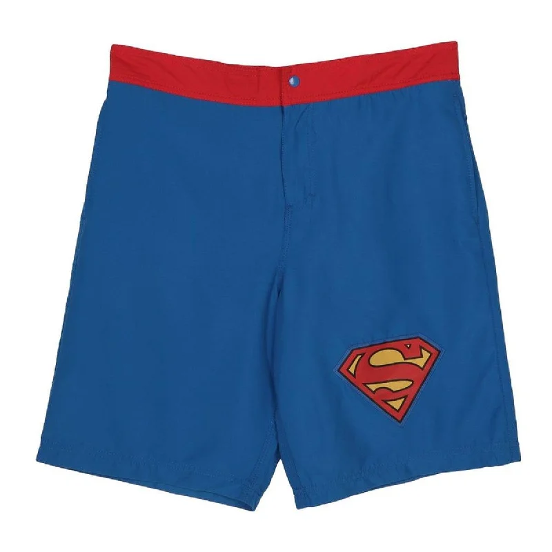 Best running shorts for women with stretchy materials and breathable mesh panels-DC Comics Superman Logo Adult Men's Board Shorts