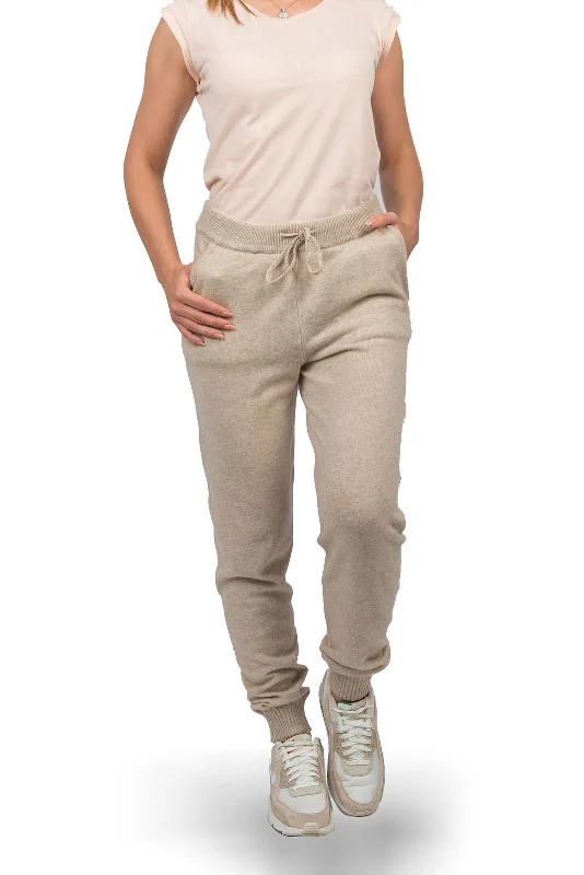 Durable twill pants for tough outdoor jobs -Trousers 100% cashmere