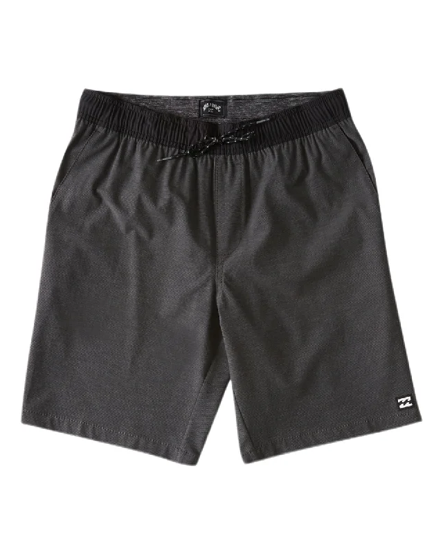 Comfortable lounge shorts for women with soft and breathable fabric for ultimate relaxation-Billabong Boy's Crossfire Elastic Submersible 16" Shorts