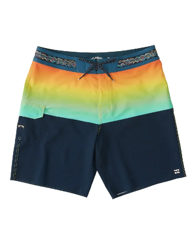 Classic denim shorts for women with frayed edges and a casual vibe-Billabong Boys' Fifty50 Pro Performance 17" Boardshorts