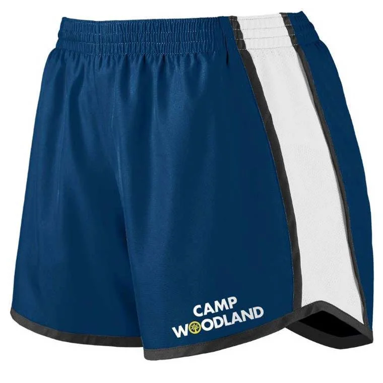 Versatile casual shorts for women with pockets and a flattering cut for summer days-Camp Woodland Running Shorts