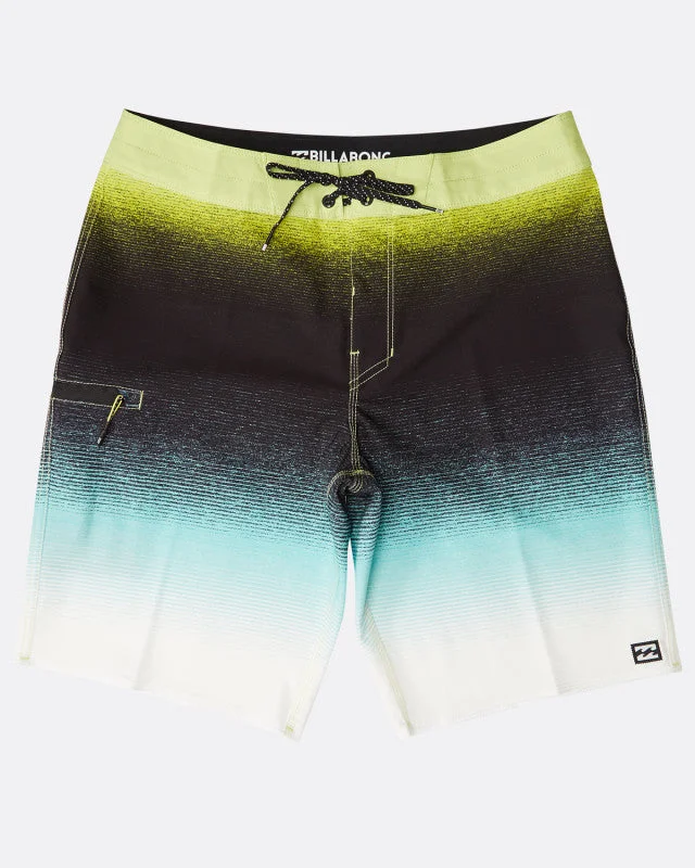 Versatile athletic shorts for men with deep pockets for keys, phone, and wallet-Billabong Men's Beach N1Bs04 539 Fluid Airlite Multicolor Swim Shorts