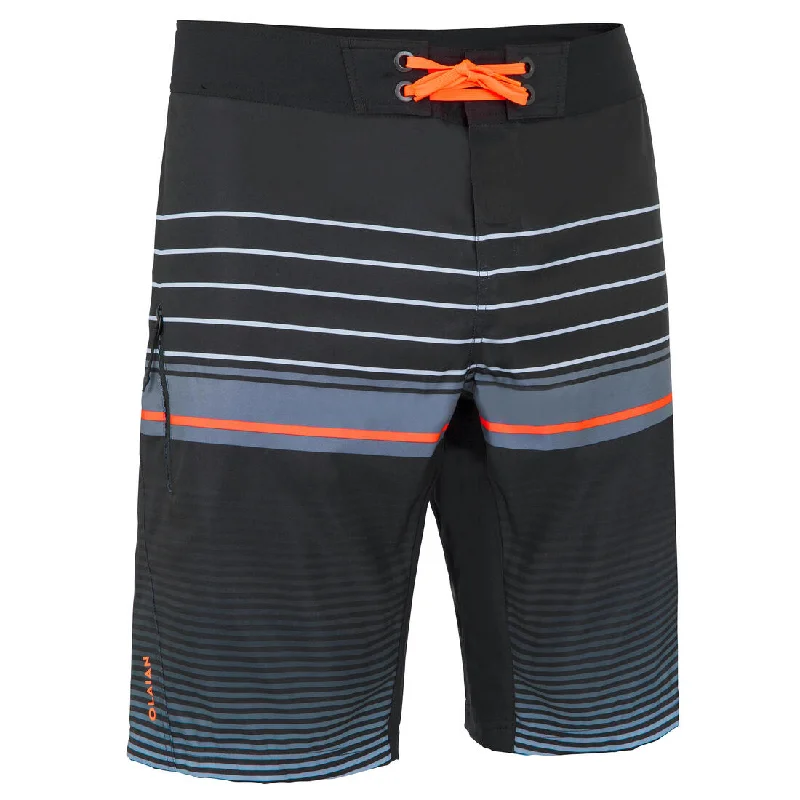 Best shorts for sports with lightweight, quick-drying materials for outdoor activities-Surfing boardshorts, standard 500 Classico Black