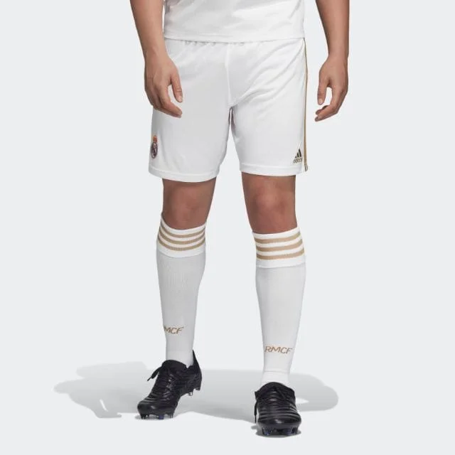 Comfortable and stylish women's shorts for casual outings and beach days-Adidas Real Madrid Home Shorts Men Football Short White Dw4440