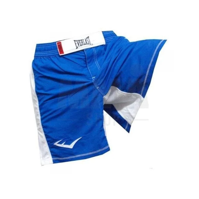 Best lounge shorts for women with soft fabrics for ultimate comfort at home-Everlast Mma Shorts Men Boxing Short Blue/White Evhmma8