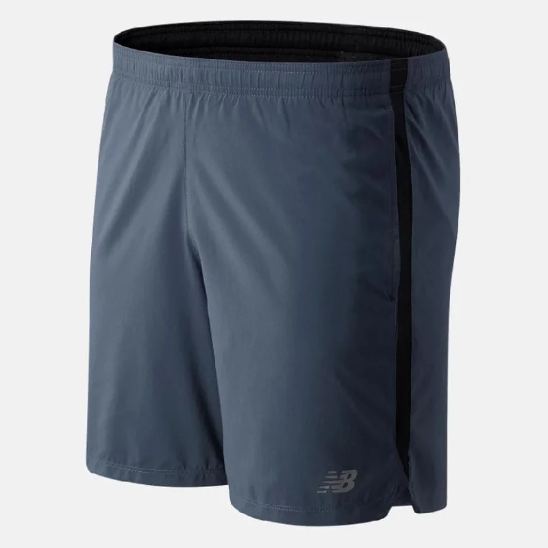 Best workout shorts for men with mesh panels for extra ventilation and breathability-New Balance Accelerate Men Running Shorts Thunder