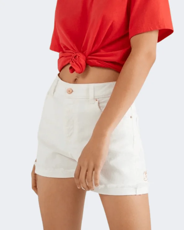 Lightweight linen shorts for women with relaxed fit and breathable materials-O'Neill Essential 5 Pocket Women Lifestyle Shorts White