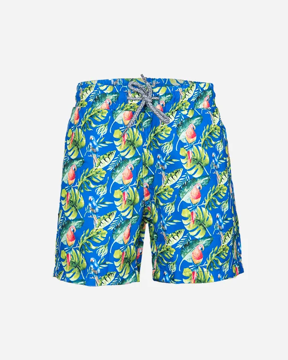 Comfortable and casual shorts for men with soft cotton fabric for daily wear-Top Ten Boys Beach Swim Shorts Blue/Green 1014