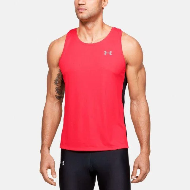 Best shorts for camping with durable fabrics and multiple pockets for convenience-Under Armour Speed Stride Shortsleeve Men Running Tank Beta Ua1326537-628