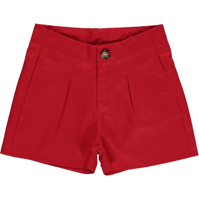 Best beach shorts for men with tropical prints and stretchable fabric for comfort-Vignette| Hattie Shorts, Red| Assorted sizes