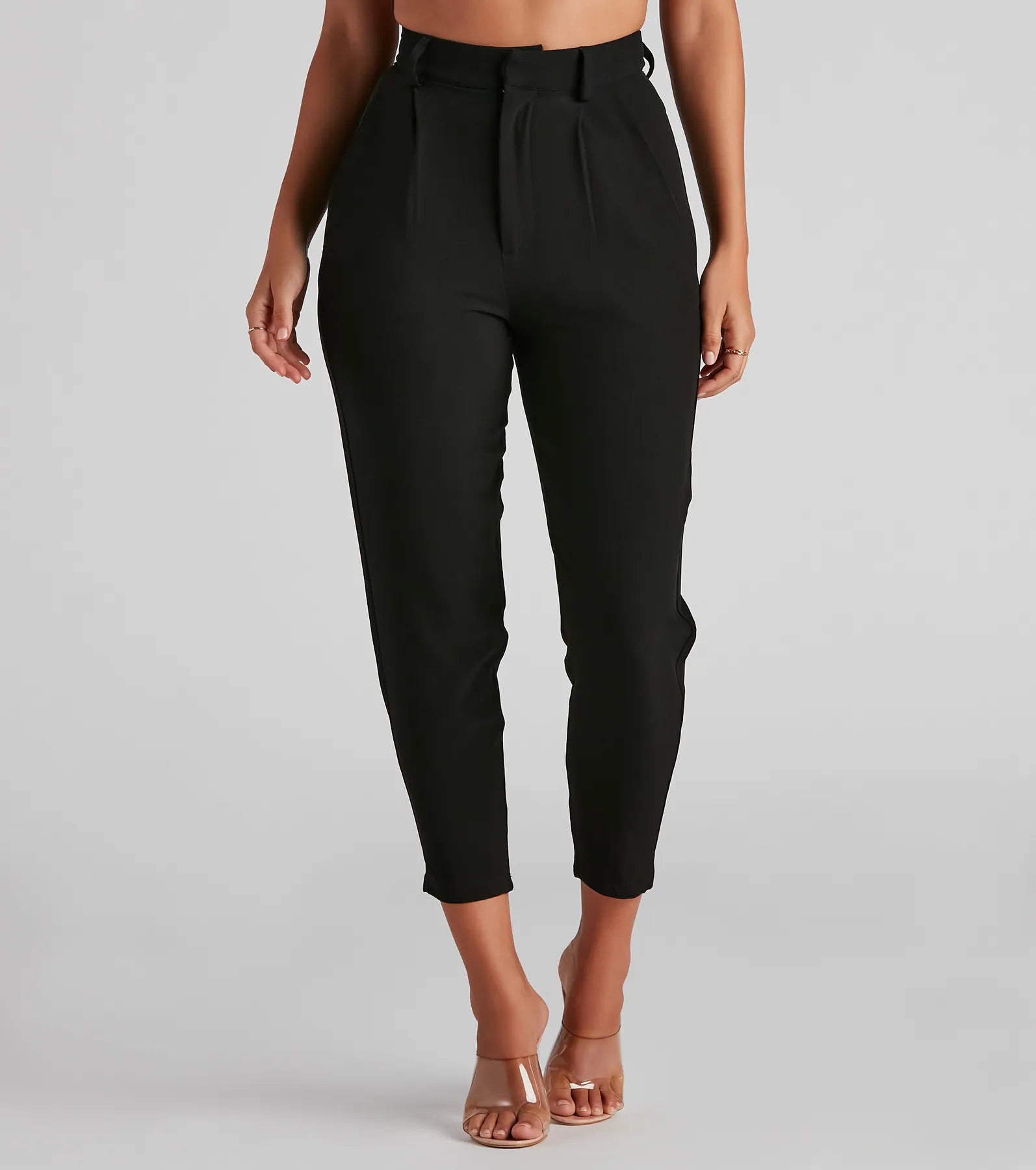 High-performance workout pants for marathon training days -Feeling Poised Woven Trousers